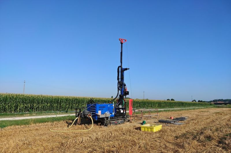Site for geotechnical and geophysical investigations for the renovation of a residential complex